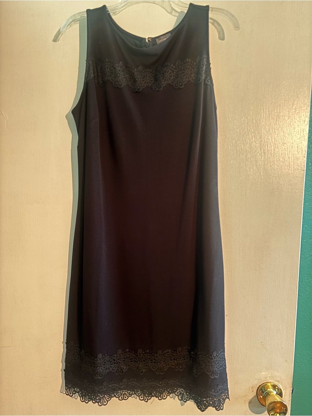 The Limited Black Lace-Trim Sleeveless Dress
